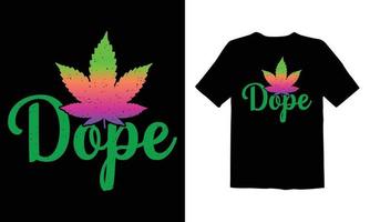 erba, cannabis t camicia design vettore