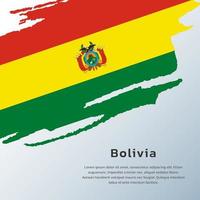 illustrazione di Bolivia bandiera modello vettore