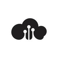 vettore logo cloud