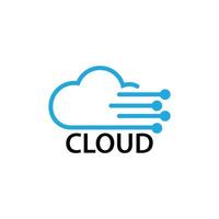 vettore logo cloud