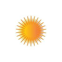 logo di illustrazione del sole vettore