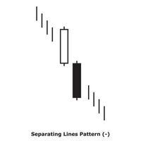 separare Linee modello - bianca e nero - piazza vettore