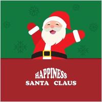 Santa Claus logo e vettore illustrazione design