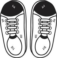 mano disegnato scarpe da ginnastica scarpe illustrazione vettore