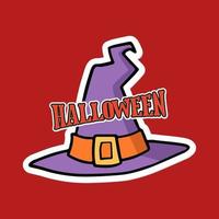 Halloween cappello cartone animato illustrazione vettore