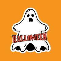 Halloween fantasma cartone animato illustrazione vettore