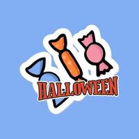 Halloween caramella cartone animato illustrazione vettore