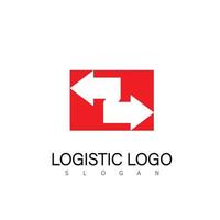 logistica logo design simbolo vettore