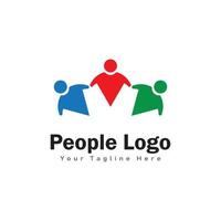 persone logo design simbolo vettore