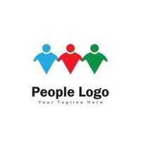persone logo design simbolo vettore