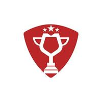 premio tazza logo design. trofeo icona design. premio logo modello vettore