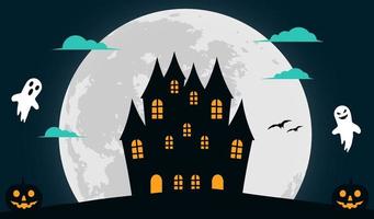 spaventoso Halloween sfondo illustrazione vettore