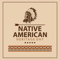 nativo americano eredità vettore