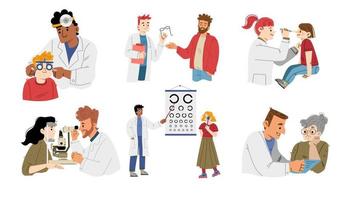 oftalmologi dai un'occhiata pazienti visione