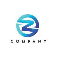 lettera z logo, consuetudine lettera logo modello vettore