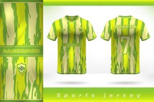 verde giallo gli sport maglia maglietta modello design vettore