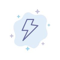 energia caricare elettrico blu icona su astratto nube sfondo vettore