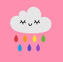 arcobaleno. sfondo, con nuvole. pendenza maglia, colore arcobaleno, estate o primavera blu cielo sfondo. arcobaleno colore spettro. bene tempo atmosferico. sognare cartello. arcobaleno dopo pioggia. vettore illustrazione.