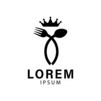 logo design per ristorante nel moderno stile vettore