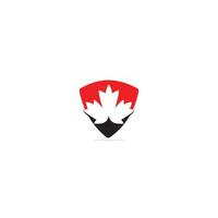 acero foglia logo design. Canada simbolo logo. vettore