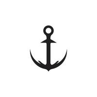 logo dell'icona di ancoraggio vettore