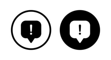 discorso bolle con esclamazione marchio, rapporto, avvertimento icona vettore isolato su cerchio sfondo