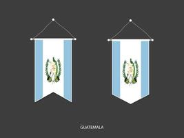 Guatemala bandiera nel vario forma, calcio bandiera bandierina vettore ,vettore illustrazione.