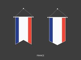 Francia bandiera nel vario forma, calcio bandiera bandierina vettore ,vettore illustrazione.