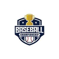 baseball campionato logo design vettore