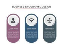 attività commerciale Infografica design presentazione elegante piatto colore vettore