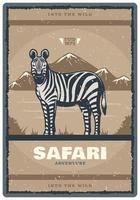 vettore Vintage ▾ manifesto per safari caccia club