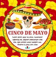 cinco de mayo vettore messicano celebrazione saluto