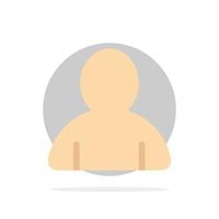 account avatar utente astratto cerchio sfondo piatto colore icona vettore