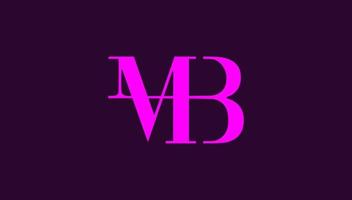 moderno lusso combinato lettera mb logo design vettore