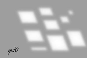 realistico finestra ombra. moltiplicare copertura effetto. lungo ombra leggero su parete o pavimento. maglia pendenza scene di naturale illuminazione. piazza perforazione. naturale sfondo per design. illustrazione vettore