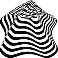 ottico illusione sfondo ottico illusione ondulato piatto sfondo moderno di moda curve o geometrico zebra modello struttura vettore design modello