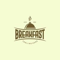 prima colazione logo design vettore