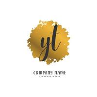 sì iniziale grafia e firma logo design con cerchio. bellissimo design manoscritto logo per moda, squadra, nozze, lusso logo. vettore