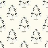 vettore senza soluzione di continuità modello di Natale albero su leggero beige sfondo per siti, avvolgere, cartoline, ragnatela siti eccetera. allegro Natale e contento nuovo anno concetto