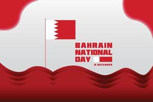 16 dicembre, bahrain nazionale indipendenza giorno. bandiera di Bahrain. vettore illustrazione.