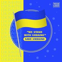 noi In piedi con Ucraina, Salva Ucraina vettore