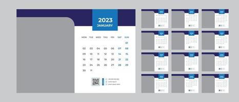 calendario da tavolo design 2023 vettore