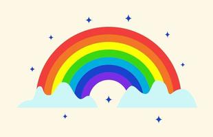 arcobaleno illustrazione per bambini vacanze vettore