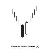 uno bianca soldato modello - bianca e nero - il giro vettore