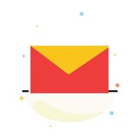 posta e-mail scuola astratto piatto colore icona modello vettore