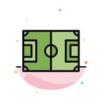 campo calcio gioco intonazione calcio astratto piatto colore icona modello vettore