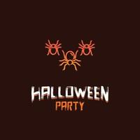 Halloween festa design con buio Marrone sfondo vettore