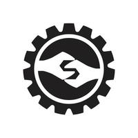 servizio logo modello vettore illustrazione design