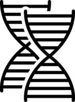 linea icona per genetico vettore
