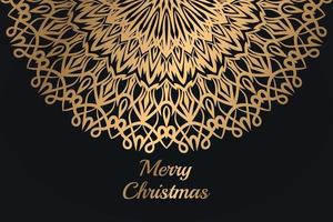 Natale lusso mandala design sfondo gratuito vettore